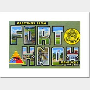 Greetings from Fort Knox, Kentucky - Vintage Large Letter Postcard Posters and Art